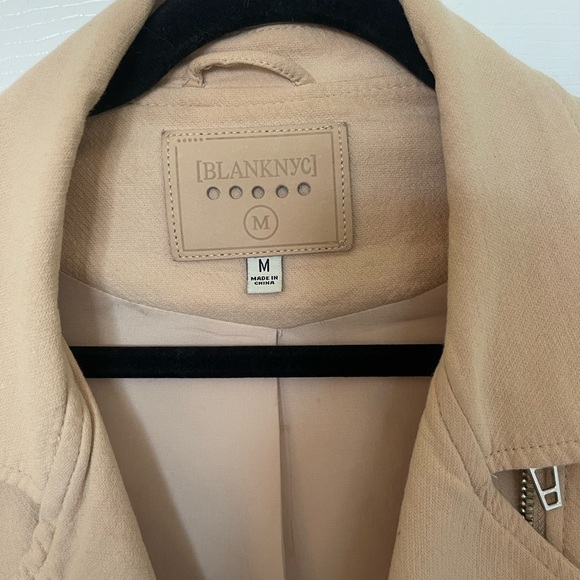 BLANKNYC - Tan/Cream Cotton Moto Jacket - Picture 3 of 9